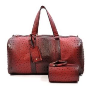 STYLISH Vegan Leather Weekender Duffle Bag Set